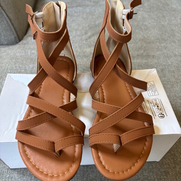 SHEIN - Roman Style Flat Beach Sandals - Women's Size 5.5 US - Picture 2 of 4